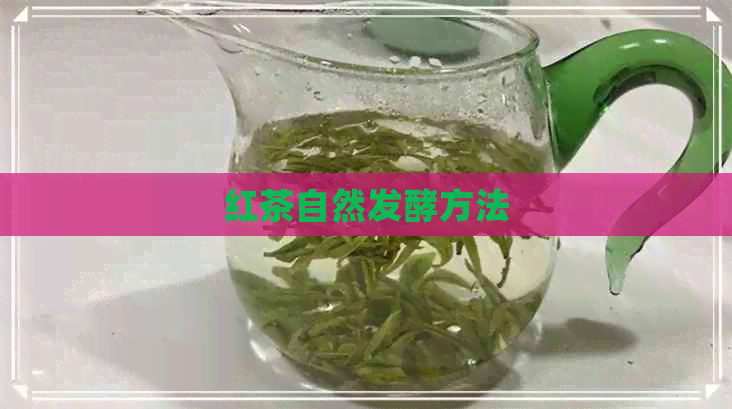 红茶自然发酵方法