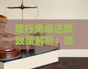 建行免息还款政策解析：如何享受免息期？