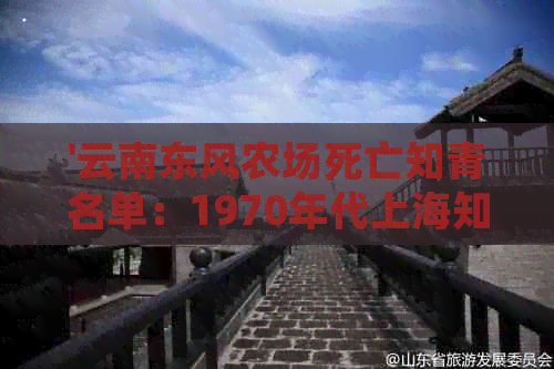 '云南东风农场死亡知青名单：1970年代上海知青在云南省红河州的遭遇'